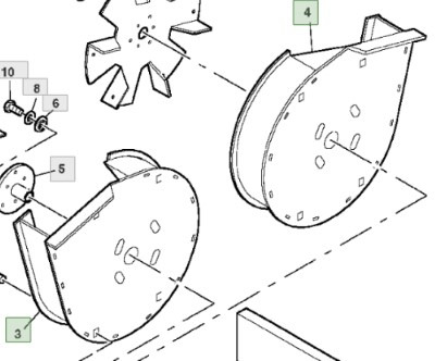 John Deere 9780CTS 9780HM 9780 CTS Obudowa Wentylatora Wentylator H129653 CZĘŚCI - Ανεμιστήρας για Γεωργικά μηχανήματα: φωτογραφία 1 John Deere 9780CTS 9780HM 9780 CTS Obudowa Wentylatora Wentylator H129653 CZĘŚCI - Ανεμιστήρας για Γεωργικά μηχανήματα: φωτογραφία 1