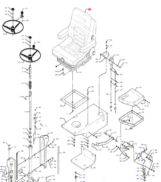 Massey Fergusson MF 30 32 - siedzenie fotel operatora D45939700 - Kάθισμα για Γεωργικά μηχανήματα: φωτογραφία 2 Massey Fergusson MF 30 32 - siedzenie fotel operatora D45939700 - Kάθισμα για Γεωργικά μηχανήματα: φωτογραφία 2