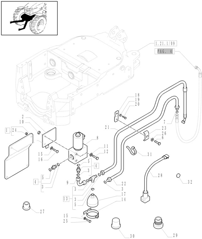New Holland T6010 T6090 T6070 Rurka hydrauliczna 47057653 - Υδραυλικό για Γεωργικά μηχανήματα: φωτογραφία 1 New Holland T6010 T6090 T6070 Rurka hydrauliczna 47057653 - Υδραυλικό για Γεωργικά μηχανήματα: φωτογραφία 1