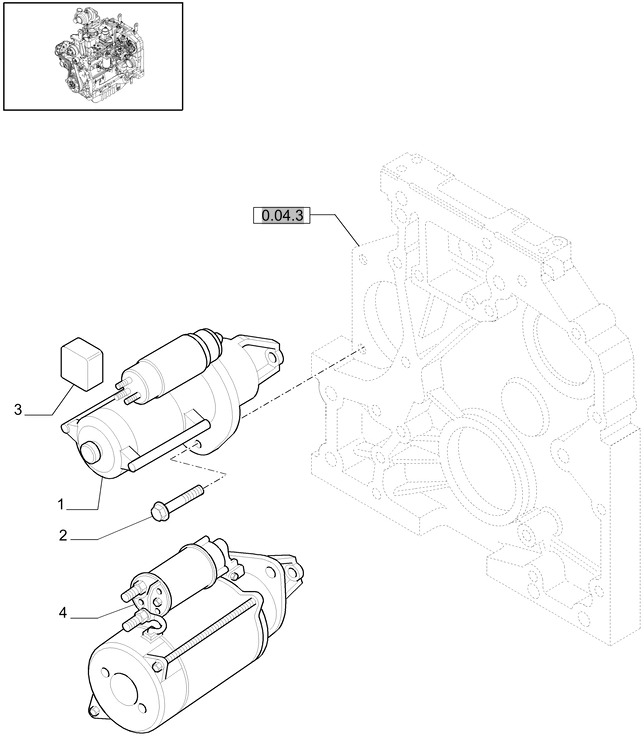 New Holland T6010 T6090 T6070 Silnik rozruchowy 12v, 4.2kw 84151331 - Μίζα για Τρακτέρ: φωτογραφία 1 New Holland T6010 T6090 T6070 Silnik rozruchowy 12v, 4.2kw 84151331 - Μίζα για Τρακτέρ: φωτογραφία 1