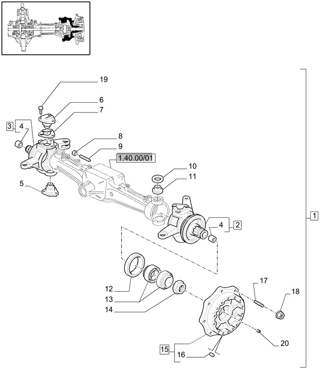 New Holland T6010 Zespół przegubu rh 84196952 - Μετάδοσης κίνησης για Τρακτέρ: φωτογραφία 1 New Holland T6010 Zespół przegubu rh 84196952 - Μετάδοσης κίνησης για Τρακτέρ: φωτογραφία 1