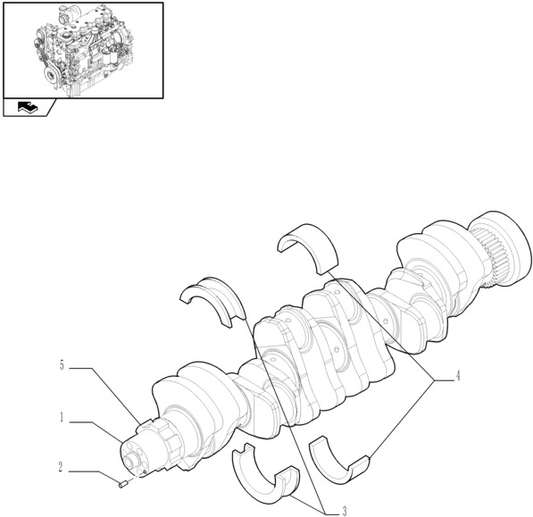 New Holland T6010 Zestaw gł łoźysk -0,508 -0.508 2995786 - Φέρουν κινητήρα για Τρακτέρ: φωτογραφία 1 New Holland T6010 Zestaw gł łoźysk -0,508 -0.508 2995786 - Φέρουν κινητήρα για Τρακτέρ: φωτογραφία 1