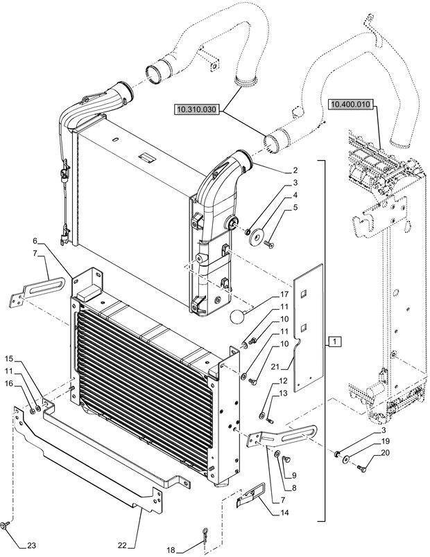 New Holland T6070 Chłodnica 84249211 - Ψυγείο αυτοκίνητο για Γεωργικά μηχανήματα: φωτογραφία 1 New Holland T6070 Chłodnica 84249211 - Ψυγείο αυτοκίνητο για Γεωργικά μηχανήματα: φωτογραφία 1