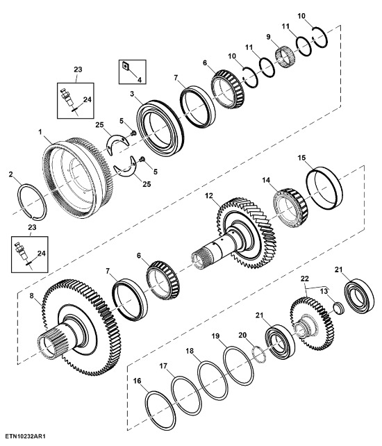 R192615 John Deere 8345R - Bieg - Κιβώτιο ταχυτήτων και ανταλλακτικά για Γεωργικά μηχανήματα: φωτογραφία 1 R192615 John Deere 8345R - Bieg - Κιβώτιο ταχυτήτων και ανταλλακτικά για Γεωργικά μηχανήματα: φωτογραφία 1