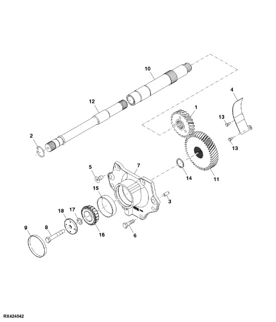 R230383 John Deere 8345R - Bieg - Κιβώτιο ταχυτήτων και ανταλλακτικά για Γεωργικά μηχανήματα: φωτογραφία 1 R230383 John Deere 8345R - Bieg - Κιβώτιο ταχυτήτων και ανταλλακτικά για Γεωργικά μηχανήματα: φωτογραφία 1