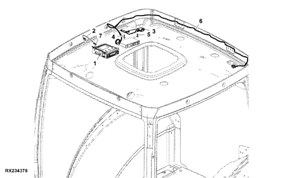 RE575067 John Deere 8345R - Radio - Ταμπλό αυτοκινήτου για Τρακτέρ: φωτογραφία 1 RE575067 John Deere 8345R - Radio - Ταμπλό αυτοκινήτου για Τρακτέρ: φωτογραφία 1