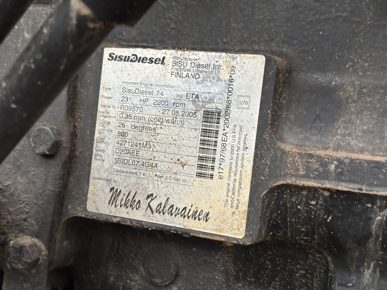 Sisu Diesel 74 234 ETA 181 5SIDL07.4G4A Silnik Słupek Blok Kolektor Koło Zamachowe Pokrywa CZĘŚCI - Σφόνδυλος για Γεωργικά μηχανήματα: φωτογραφία 3 Sisu Diesel 74 234 ETA 181 5SIDL07.4G4A Silnik Słupek Blok Kolektor Koło Zamachowe Pokrywa CZĘŚCI - Σφόνδυλος για Γεωργικά μηχανήματα: φωτογραφία 3