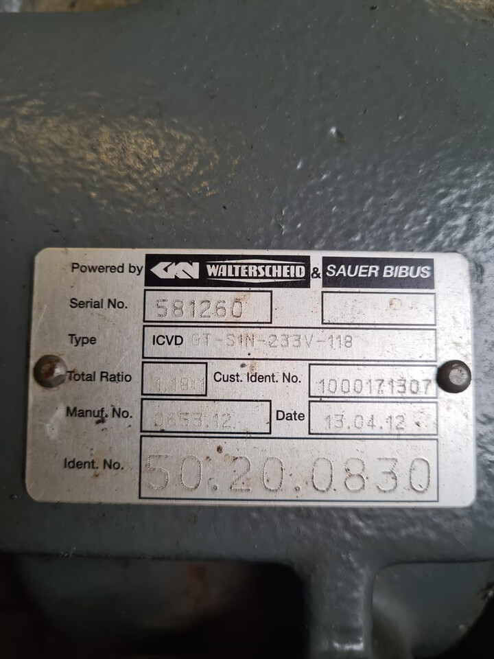 Walterscheid & Sauer Bibus ICVD GT-S1N-233V-118 części claas scorpion 6030 - Μετάδοσης κίνησης για Τηλεσκοπικός φορτωτής: φωτογραφία 1 Walterscheid & Sauer Bibus ICVD GT-S1N-233V-118 części claas scorpion 6030 - Μετάδοσης κίνησης για Τηλεσκοπικός φορτωτής: φωτογραφία 1