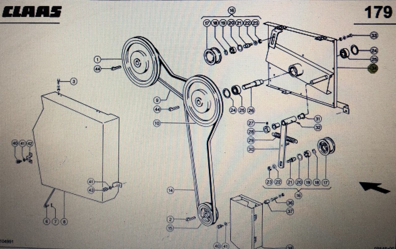 Zamocowanie spaw Claas Mega 370-340 Nr katalogowy 000 538 247 3 - Ανταλλακτικό για Θεριζοαλωνιστική μηχανή: φωτογραφία 1 Zamocowanie spaw Claas Mega 370-340 Nr katalogowy 000 538 247 3 - Ανταλλακτικό για Θεριζοαλωνιστική μηχανή: φωτογραφία 1