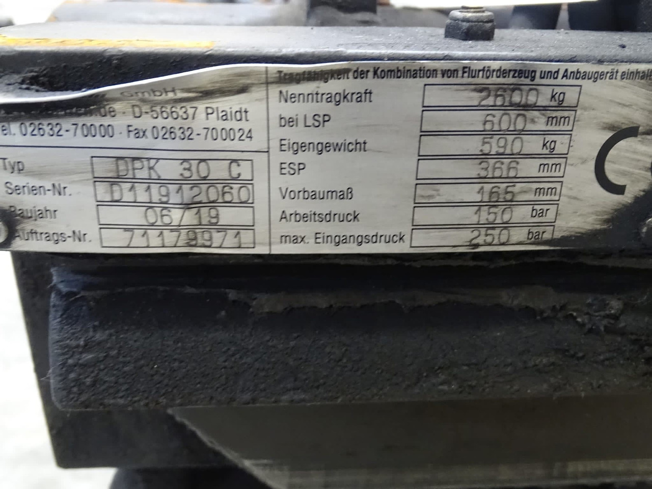 Durwen Double pallet clamp FEM3 DPK30C - Παρελκόμενα για Ανυψωτικό μηχάνημα: φωτογραφία 3 Durwen Double pallet clamp FEM3 DPK30C - Παρελκόμενα για Ανυψωτικό μηχάνημα: φωτογραφία 3