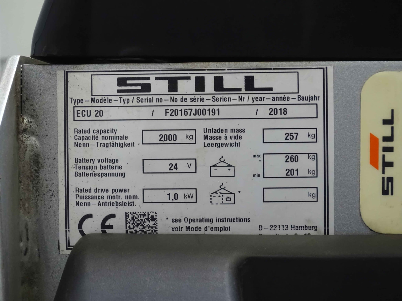 STILL ECU20 - Παλετοφόρο: φωτογραφία 2 STILL ECU20 - Παλετοφόρο: φωτογραφία 2