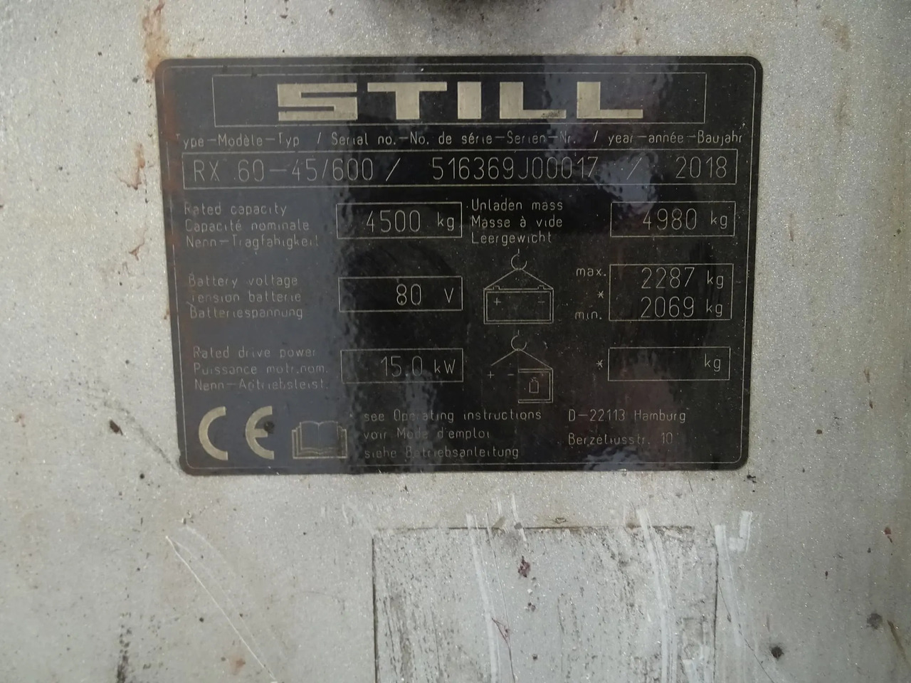 STILL RX60-45/600 - Ηλεκτροκίνητο περονοφόρο: φωτογραφία 2 STILL RX60-45/600 - Ηλεκτροκίνητο περονοφόρο: φωτογραφία 2