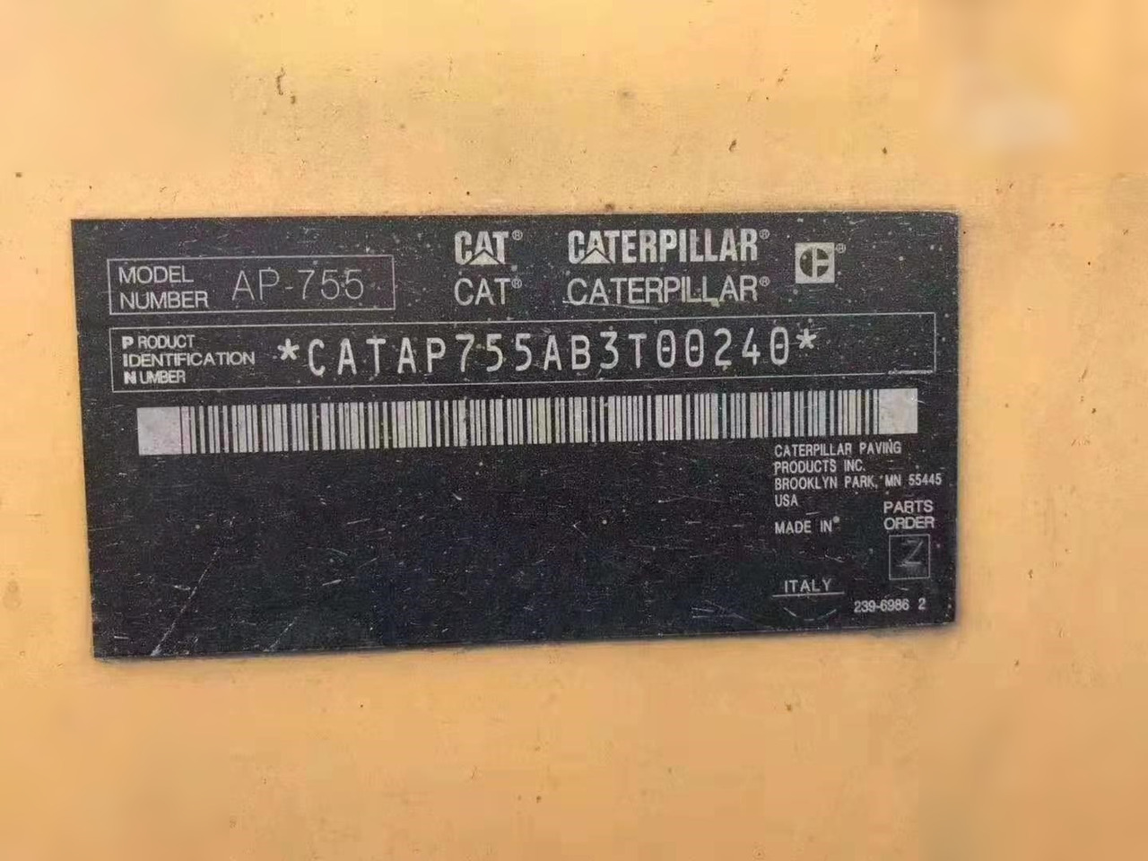 2010 CATERPILLAR AP-755 - Διαστρωτήρας ασφάλτου: φωτογραφία 2 2010 CATERPILLAR AP-755 - Διαστρωτήρας ασφάλτου: φωτογραφία 2