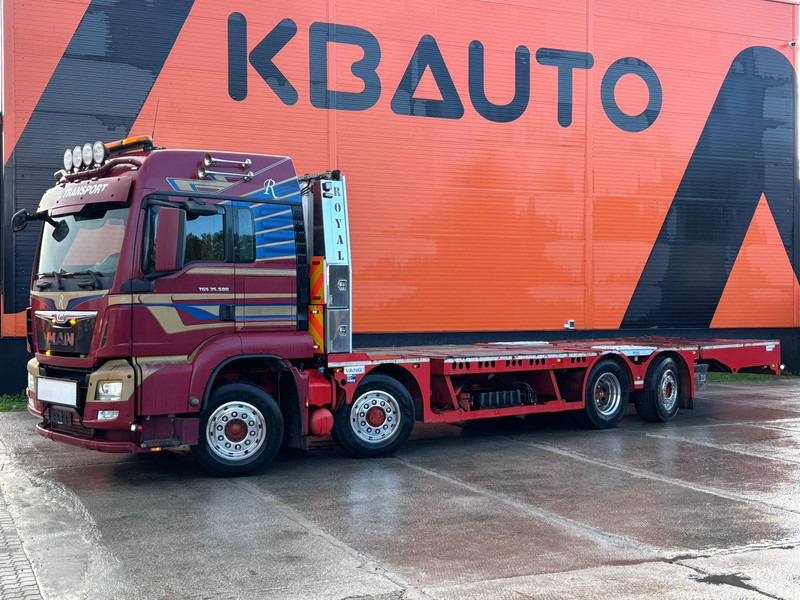 MAN TGS 35.480 8x4H-6 HYDRODRIVE / PLATFORM L=9160 mm / WINCH - Φορτηγό αυτοκινητάμαξα: φωτογραφία 1 MAN TGS 35.480 8x4H-6 HYDRODRIVE / PLATFORM L=9160 mm / WINCH - Φορτηγό αυτοκινητάμαξα: φωτογραφία 1