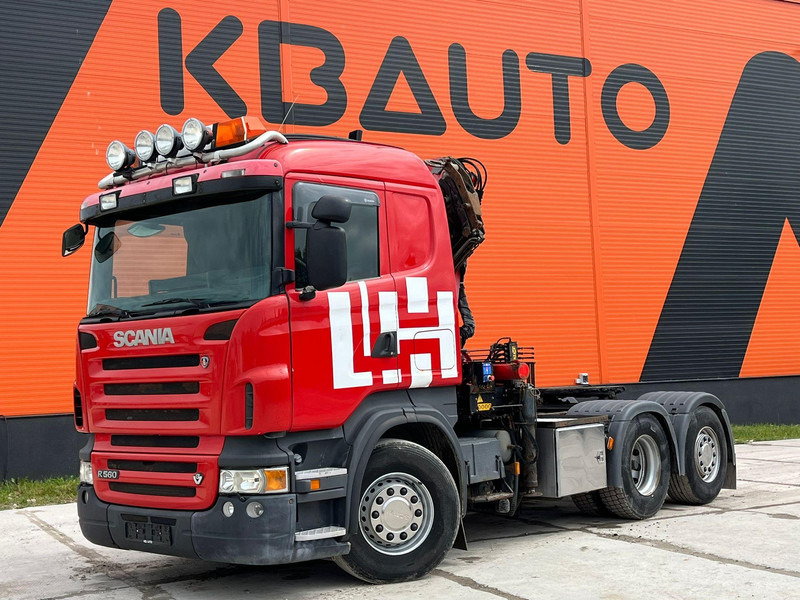 Scania R 560 6x2 HMF2220 K4 / RETARDER - Φορτηγό με ανοιχτή καρότσα, Φορτηγό με γερανό: φωτογραφία 2 Scania R 560 6x2 HMF2220 K4 / RETARDER - Φορτηγό με ανοιχτή καρότσα, Φορτηγό με γερανό: φωτογραφία 2