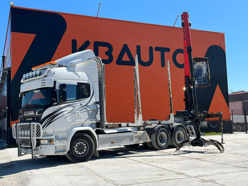 Scania R 580 6x4 EPSILON M12L97 / RETARDER - Φορτηγό ξυλείας, Φορτηγό με γερανό: φωτογραφία 1 Scania R 580 6x4 EPSILON M12L97 / RETARDER - Φορτηγό ξυλείας, Φορτηγό με γερανό: φωτογραφία 1