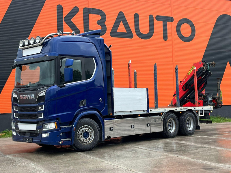 Scania R 650 6x4 PK 24001 / PLATFORM L=6800 mm - Φορτηγό με ανοιχτή καρότσα, Φορτηγό με γερανό: φωτογραφία 2 Scania R 650 6x4 PK 24001 / PLATFORM L=6800 mm - Φορτηγό με ανοιχτή καρότσα, Φορτηγό με γερανό: φωτογραφία 2
