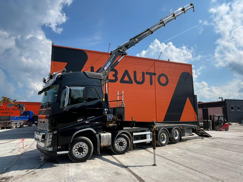 Volvo FH 16 750 8x4 HMF2620K-5 / WINCH / PLATFORM L=7100 mm - Φορτηγό με ανοιχτή καρότσα, Φορτηγό με γερανό: φωτογραφία 1 Volvo FH 16 750 8x4 HMF2620K-5 / WINCH / PLATFORM L=7100 mm - Φορτηγό με ανοιχτή καρότσα, Φορτηγό με γερανό: φωτογραφία 1