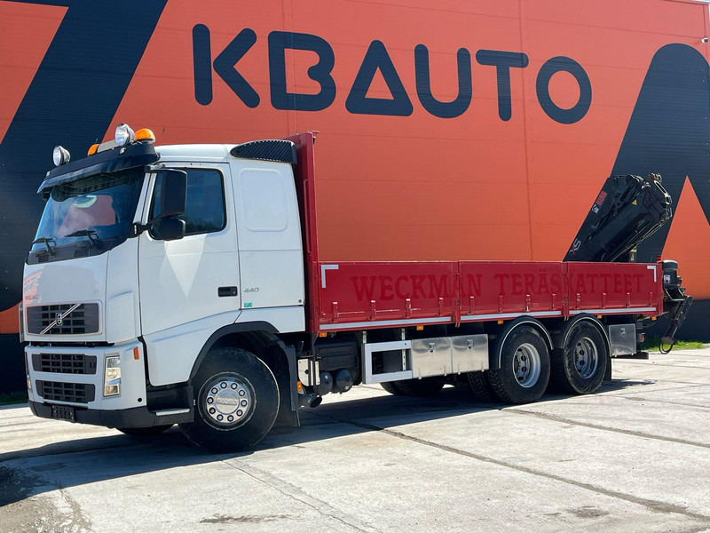 Volvo FH 440 6x2 HIAB 144E-3 / PLATFORM L=7061 mm - Φορτηγό με ανοιχτή καρότσα, Φορτηγό με γερανό: φωτογραφία 2 Volvo FH 440 6x2 HIAB 144E-3 / PLATFORM L=7061 mm - Φορτηγό με ανοιχτή καρότσα, Φορτηγό με γερανό: φωτογραφία 2