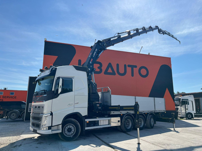 Volvo FH 500 8x4*4 HIAB 408E-6 + JIB / PLATFORM L=6434 mm - Φορτηγό με ανοιχτή καρότσα, Φορτηγό με γερανό: φωτογραφία 1 Volvo FH 500 8x4*4 HIAB 408E-6 + JIB / PLATFORM L=6434 mm - Φορτηγό με ανοιχτή καρότσα, Φορτηγό με γερανό: φωτογραφία 1