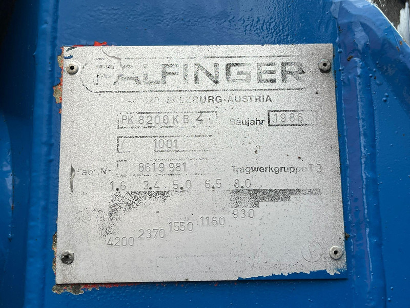 Φορτηγό με ανοιχτή καρότσα, Φορτηγό με γερανό Volvo FL 608 4x2 PK 8200 / BOX L=4249 mm: φωτογραφία 13 Φορτηγό με ανοιχτή καρότσα, Φορτηγό με γερανό Volvo FL 608 4x2 PK 8200 / BOX L=4249 mm: φωτογραφία 13