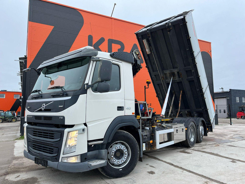 Φορτηγό ανατρεπόμενο, Φορτηγό με γερανό Volvo FM 410 6x2*4 HMF 1120-K4 / TIPPER BOX L=5573 mm: φωτογραφία 14