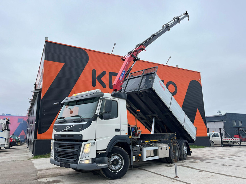 Volvo FM 410 6x2*4 HMF 1120-K4 / TIPPER BOX L=5573 mm - Φορτηγό ανατρεπόμενο, Φορτηγό με γερανό: φωτογραφία 1 Volvo FM 410 6x2*4 HMF 1120-K4 / TIPPER BOX L=5573 mm - Φορτηγό ανατρεπόμενο, Φορτηγό με γερανό: φωτογραφία 1