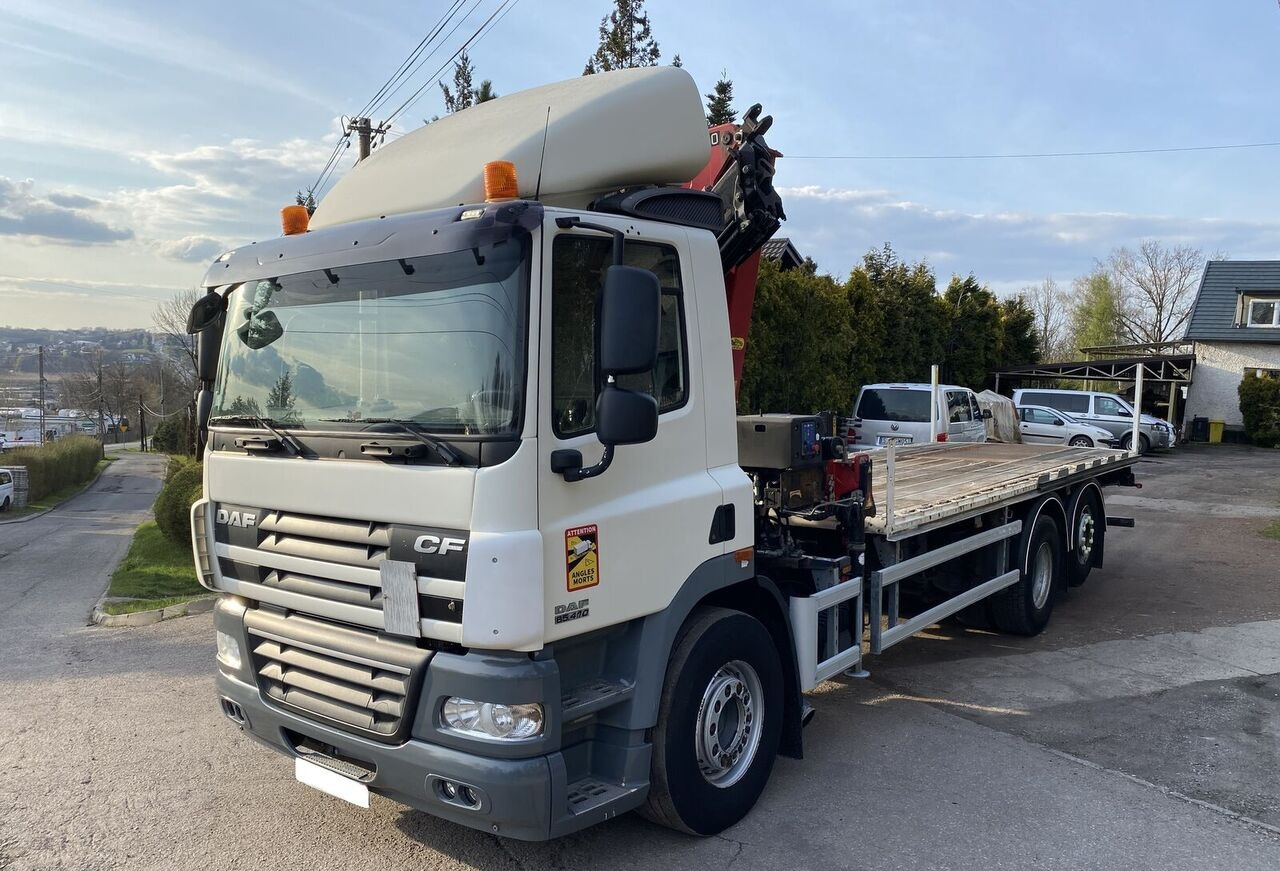 DAF CF 85 410 - Φορτηγό με ανοιχτή καρότσα, Φορτηγό με γερανό: φωτογραφία 1 DAF CF 85 410 - Φορτηγό με ανοιχτή καρότσα, Φορτηγό με γερανό: φωτογραφία 1