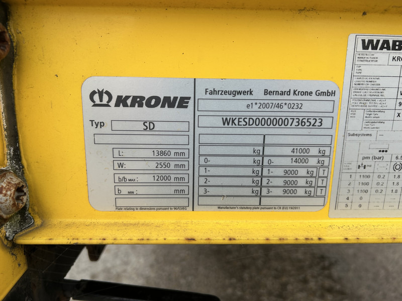 Επικαθήμενο κουρτίνα Krone Profi Liner / Schuifzeil / Kooi Aap / Stuur + Liftas / APK 05-26: φωτογραφία 16