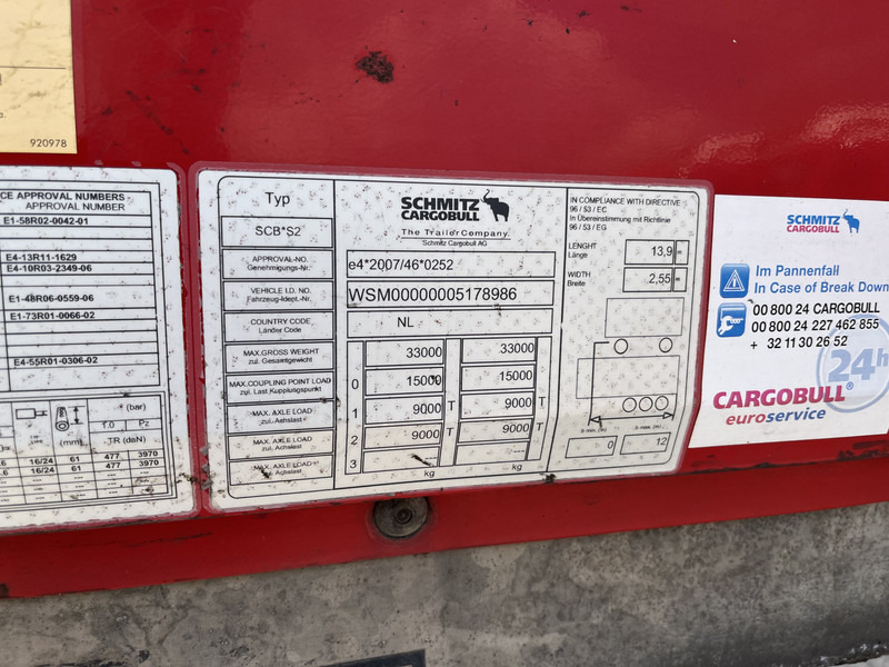 Leasing Schmitz Cargobull SCB S2 / Box Trailer / Loadlift / APK TUV 06-25 Schmitz Cargobull SCB S2 / Box Trailer / Loadlift / APK TUV 06-25: φωτογραφία 15
