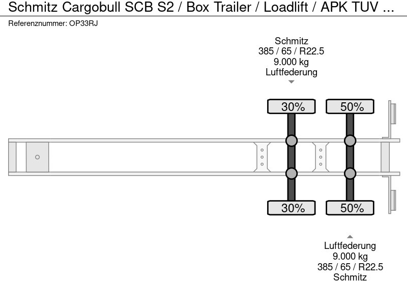 Leasing Schmitz Cargobull SCB S2 / Box Trailer / Loadlift / APK TUV 06-25 Schmitz Cargobull SCB S2 / Box Trailer / Loadlift / APK TUV 06-25: φωτογραφία 20