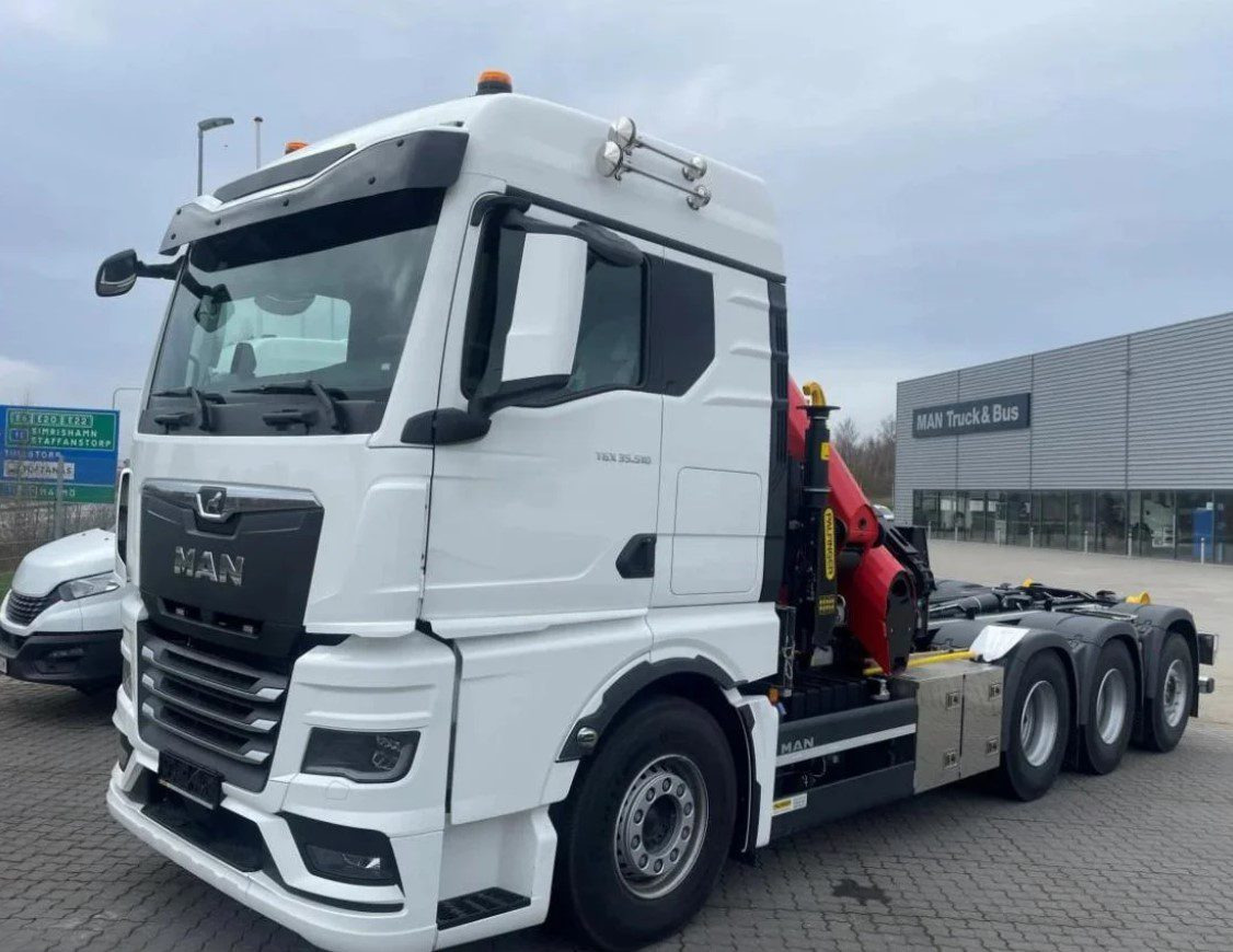 MAN TGS 35.510 8×4 Tridem kranväxlare Palfinger - Φορτηγό φόρτωσης γάντζου, Φορτηγό με γερανό: φωτογραφία 1 MAN TGS 35.510 8×4 Tridem kranväxlare Palfinger - Φορτηγό φόρτωσης γάντζου, Φορτηγό με γερανό: φωτογραφία 1
