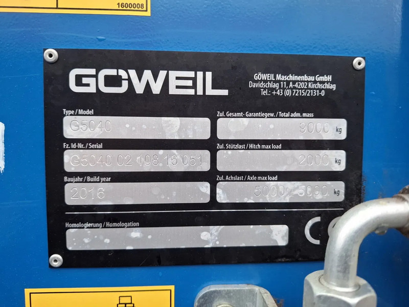 Γεωργικά μηχανήματα Göweil G-1F125: φωτογραφία 18