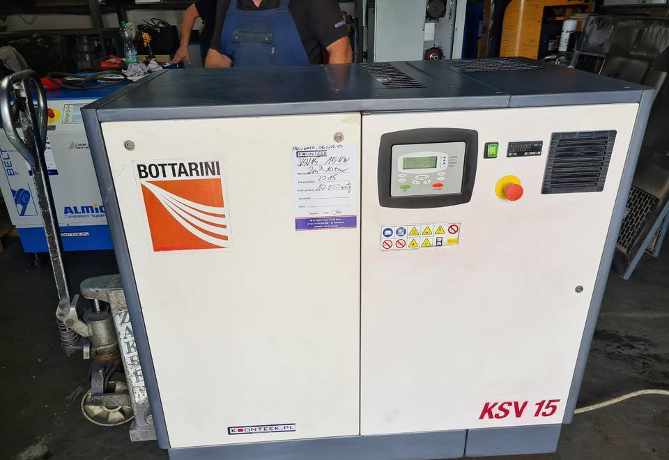 Kompresor śrubowy BOTTARINI KSV 15, 15 kw, 2015r - Αεροσυμπιεστής: φωτογραφία 1 Kompresor śrubowy BOTTARINI KSV 15, 15 kw, 2015r - Αεροσυμπιεστής: φωτογραφία 1