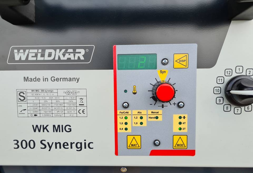 SPAWARKA MIG WELDKAR 300 Synergic 300A - Ηλεκτροσυγκολλήσεις: φωτογραφία 4 SPAWARKA MIG WELDKAR 300 Synergic 300A - Ηλεκτροσυγκολλήσεις: φωτογραφία 4