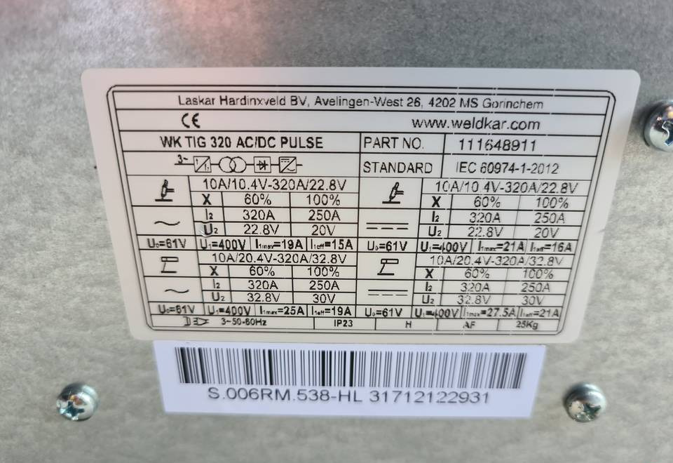 SpawarkaTig WELDKAR WK 320 AC/DC Puls, 320 A - Ηλεκτροσυγκολλήσεις: φωτογραφία 5 SpawarkaTig WELDKAR WK 320 AC/DC Puls, 320 A - Ηλεκτροσυγκολλήσεις: φωτογραφία 5