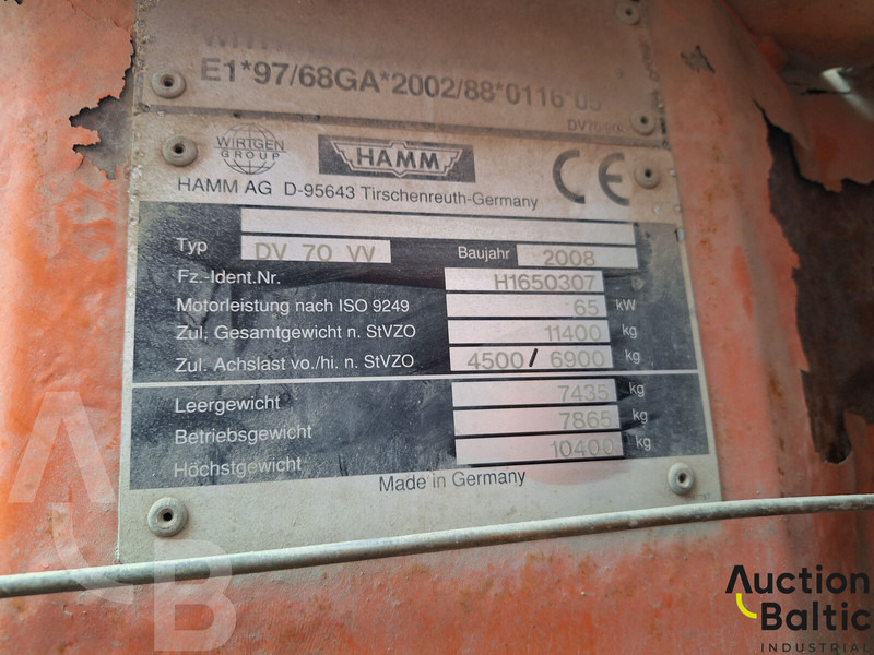 Οδοστρωτήρας Hamm DV 70 VV: φωτογραφία 15
