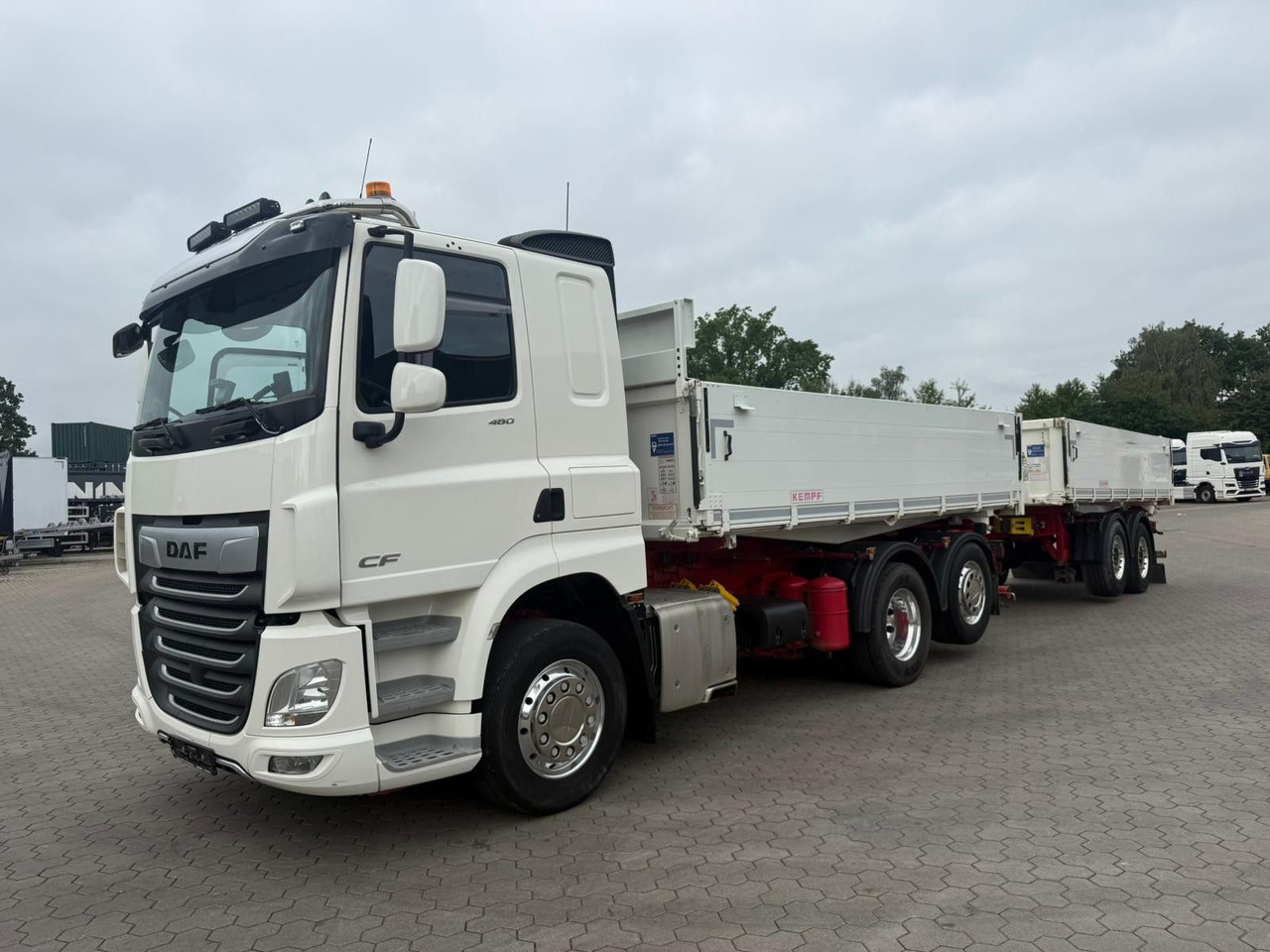 DAF CF 480 FAN 6x2 Dreiseitenkipper Inkl. Anhänger - Φορτηγό ανατρεπόμενο: φωτογραφία 2 DAF CF 480 FAN 6x2 Dreiseitenkipper Inkl. Anhänger - Φορτηγό ανατρεπόμενο: φωτογραφία 2