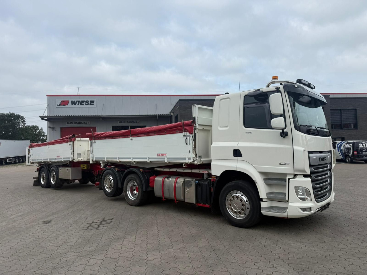 DAF CF 480 FAN 6x2 Dreiseitenkipper Inkl. Anhänger - Φορτηγό ανατρεπόμενο: φωτογραφία 1 DAF CF 480 FAN 6x2 Dreiseitenkipper Inkl. Anhänger - Φορτηγό ανατρεπόμενο: φωτογραφία 1