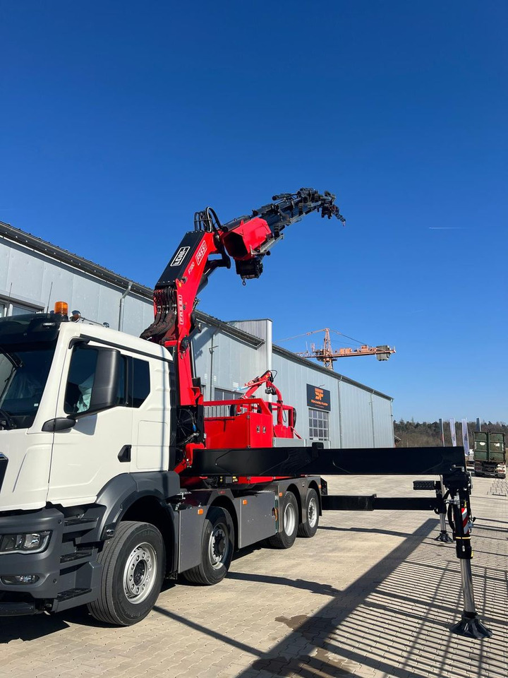 MAN 8x4 mit F1150RA.2.28 L616 Winde, 2.per. Korb - Φορτηγό με ανοιχτή καρότσα, Φορτηγό με γερανό: φωτογραφία 5 MAN 8x4 mit F1150RA.2.28 L616 Winde, 2.per. Korb - Φορτηγό με ανοιχτή καρότσα, Φορτηγό με γερανό: φωτογραφία 5