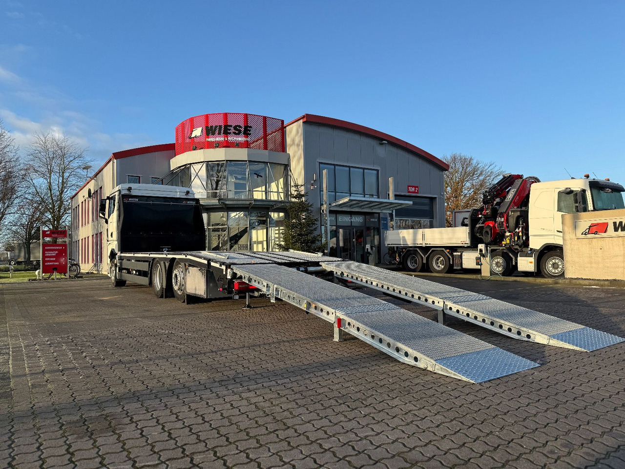 MAN Baumaschinen- Arbeitsbühnentransporter Rampen - Φορτηγό ρυμούλκησης: φωτογραφία 3 MAN Baumaschinen- Arbeitsbühnentransporter Rampen - Φορτηγό ρυμούλκησης: φωτογραφία 3