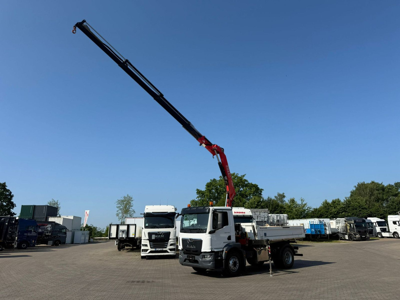 MAN TGM 18.320 4x2 BB mit Kran Fassi F135 Kipper - Φορτηγό ανατρεπόμενο, Φορτηγό με γερανό: φωτογραφία 3 MAN TGM 18.320 4x2 BB mit Kran Fassi F135 Kipper - Φορτηγό ανατρεπόμενο, Φορτηγό με γερανό: φωτογραφία 3