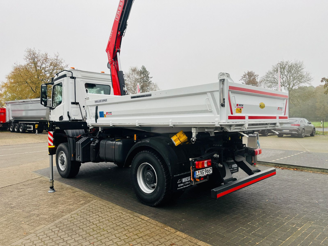 Mercedes-Benz Arocs 1835 4x4 Meiller Fassi F135 Kran Kipper - Φορτηγό ανατρεπόμενο, Φορτηγό με γερανό: φωτογραφία 4 Mercedes-Benz Arocs 1835 4x4 Meiller Fassi F135 Kran Kipper - Φορτηγό ανατρεπόμενο, Φορτηγό με γερανό: φωτογραφία 4
