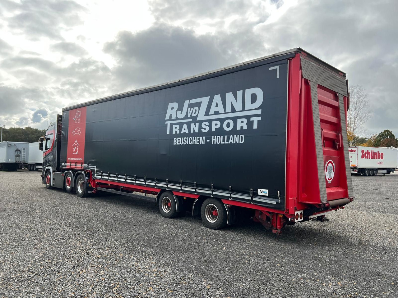 Meusburger 2-Achs-Gabelstaplertransporter Rampe Dhollandia - Επικαθήμενο με χαμηλό δάπεδο: φωτογραφία 2 Meusburger 2-Achs-Gabelstaplertransporter Rampe Dhollandia - Επικαθήμενο με χαμηλό δάπεδο: φωτογραφία 2