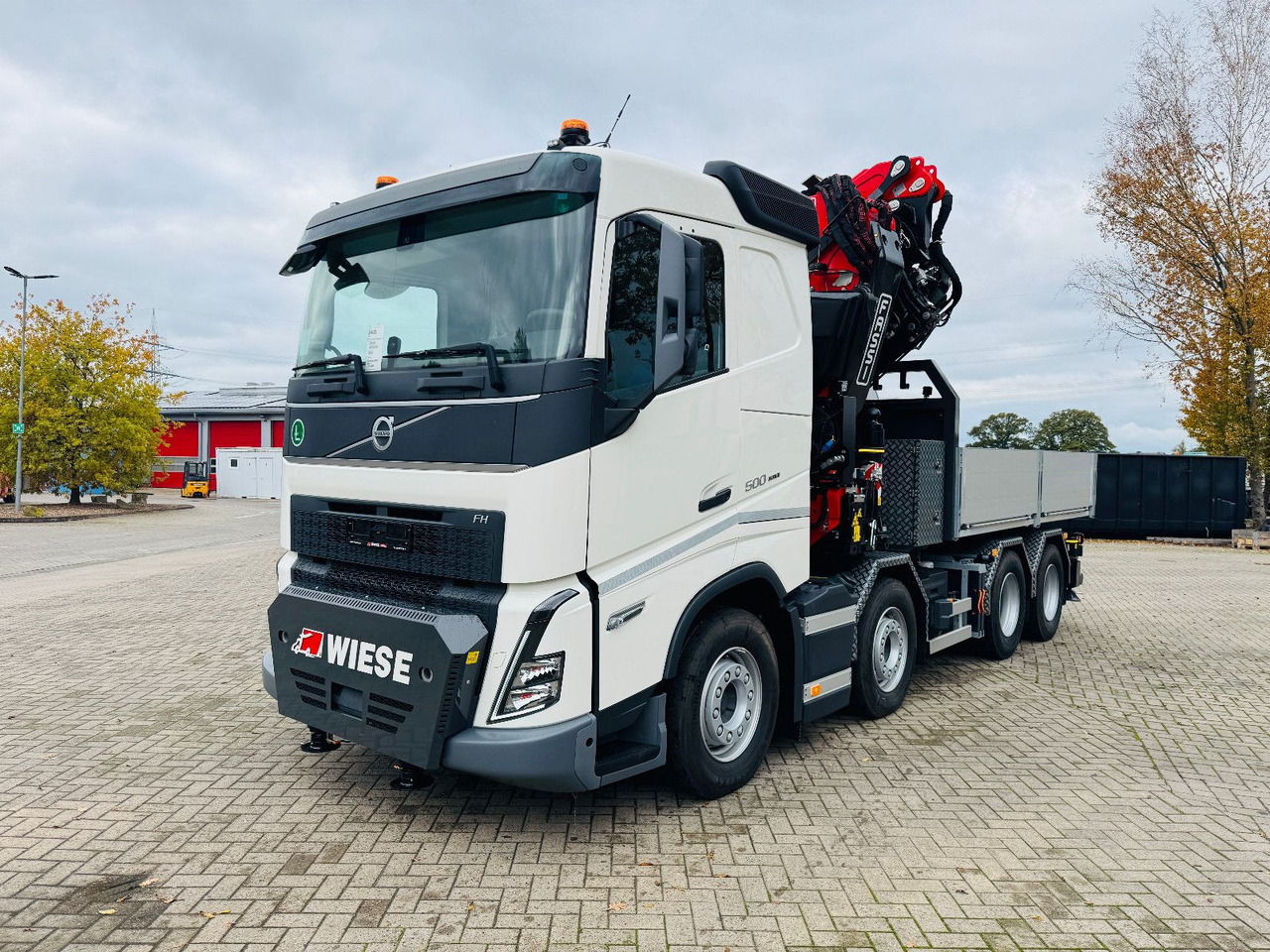 Volvo FH 500 8x4 Kran F820 RA2.27 Jib & Winde Sofort - Φορτηγό με ανοιχτή καρότσα, Φορτηγό με γερανό: φωτογραφία 1 Volvo FH 500 8x4 Kran F820 RA2.27 Jib & Winde Sofort - Φορτηγό με ανοιχτή καρότσα, Φορτηγό με γερανό: φωτογραφία 1