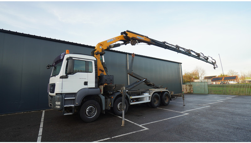 MAN TGS 35.400 8X4 HOOKARM SYSTEM WITH EFFER 305/11/6S - Φορτηγό με γερανό: φωτογραφία 2 MAN TGS 35.400 8X4 HOOKARM SYSTEM WITH EFFER 305/11/6S - Φορτηγό με γερανό: φωτογραφία 2