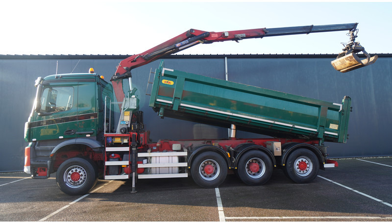 Mercedes-Benz AROCS 3542 8X4 2 SIDE TIPPER WITH HMF Z 1943 CRANE 407.000KM - Φορτηγό με γερανό: φωτογραφία 1 Mercedes-Benz AROCS 3542 8X4 2 SIDE TIPPER WITH HMF Z 1943 CRANE 407.000KM - Φορτηγό με γερανό: φωτογραφία 1