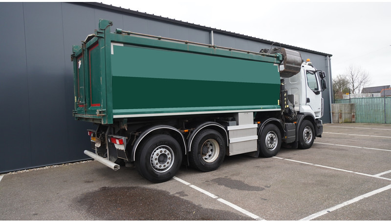 Φορτηγό με γερανό Renault PREMIUM 380 DXI 8X2/6 2 SIDE TIPPER WITH PLFINGER Q 170 Z CRANE.278.200KM: φωτογραφία 6