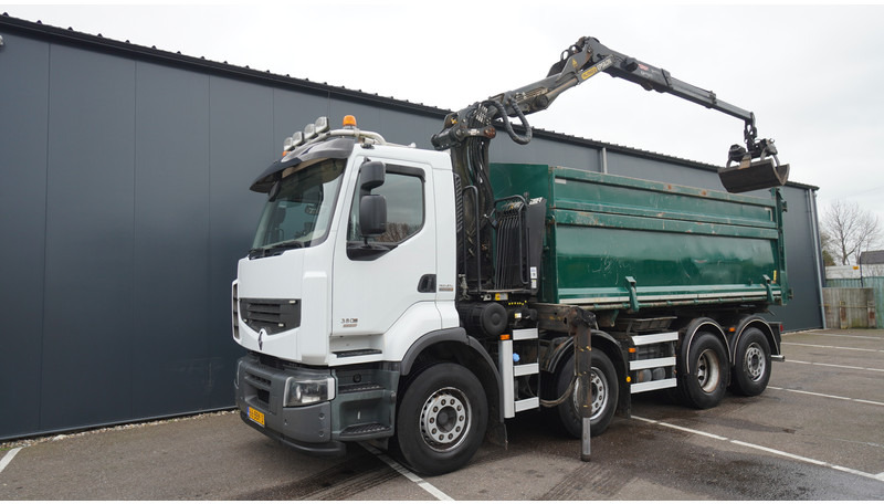 Renault PREMIUM 380 DXI 8X2/6 2 SIDE TIPPER WITH PLFINGER Q 170 Z CRANE.278.200KM - Φορτηγό με γερανό: φωτογραφία 3 Renault PREMIUM 380 DXI 8X2/6 2 SIDE TIPPER WITH PLFINGER Q 170 Z CRANE.278.200KM - Φορτηγό με γερανό: φωτογραφία 3