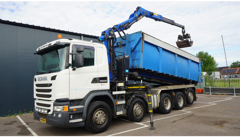 Scania G 490 10X4 CABLE SYSTEM TRUCK WITH PALFINGER Q180Z95TR CRANE - Φορτηγό με γερανό: φωτογραφία 2 Scania G 490 10X4 CABLE SYSTEM TRUCK WITH PALFINGER Q180Z95TR CRANE - Φορτηγό με γερανό: φωτογραφία 2